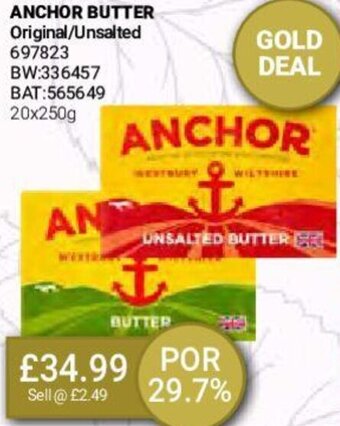 Bestway Anchor Butter 20x250g offer