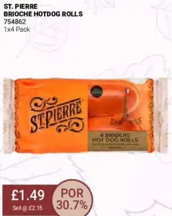 Bestway St. Piere Brioche Hotdog Rolls 1x4 Pack offer