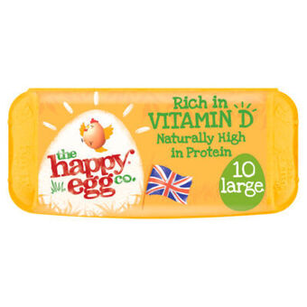 Asda The happy egg co free range 10 large eggs offer