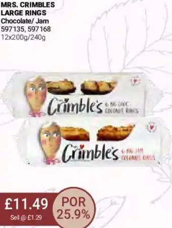 Bestway Mrs. Crimbles Large Rings 12x200g/240g offer