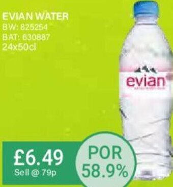 Bestway Evian Water 24x50cl offer