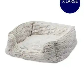 Aldi Cream bamboo xl plush pet bed offer