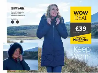 GO Outdoors Regatta great outdoors women's fritha jacket offer