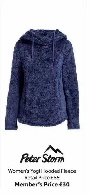 GO Outdoors Peter storm women's yogi hooded fleece offer