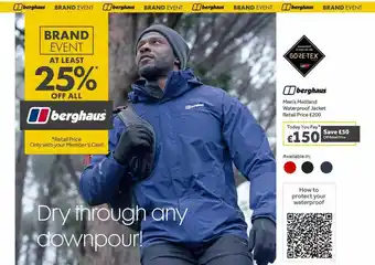 GO Outdoors Berghaus men's maitland waterproof jacket offer