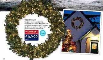 Aldi 1000 led wreath offer