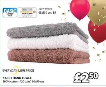 JYSK Karby hand towel offer