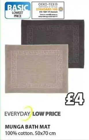 JYSK Munga bath mat offer