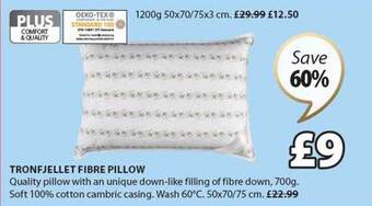 JYSK Tronfjellet fibre pillow offer