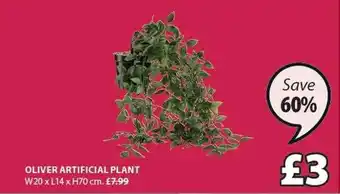 JYSK Oliver articial plant offer