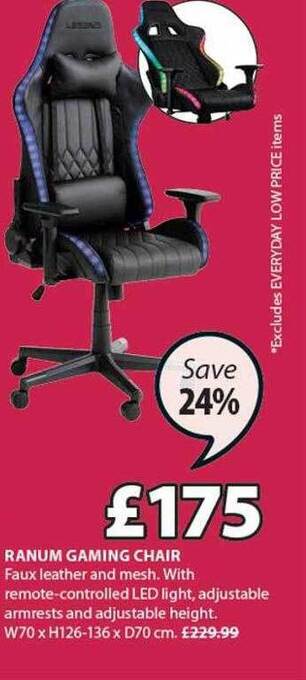 JYSK Ranum gaming chair offer