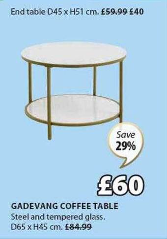 JYSK Gadevang coffee table offer