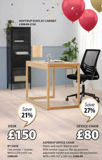 JYSK Asperup office chair offer