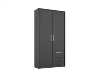 Lorenzo 2 door + 2 drawer hinged wardrobe