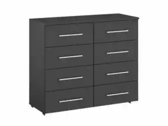 Bensons for Beds Lorenzo 4+4 drawer wide chest of drawers offer