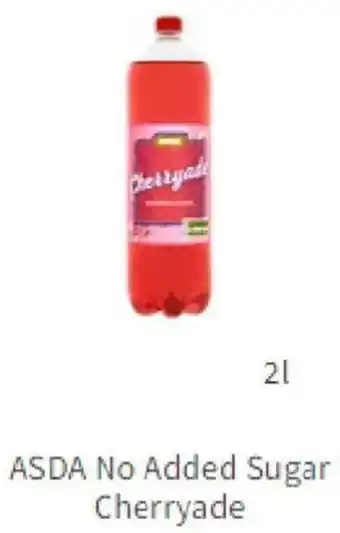 Asda ASDA No Added Sugar Cherryade 2L offer