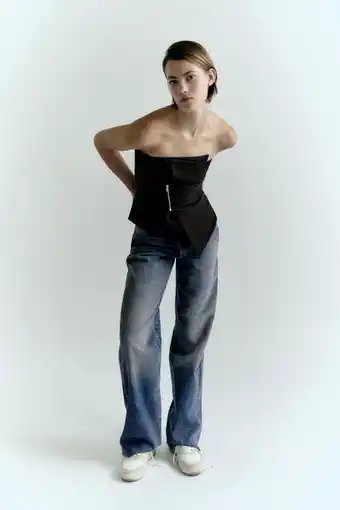 ZARA Asymmetric top with zip offer
