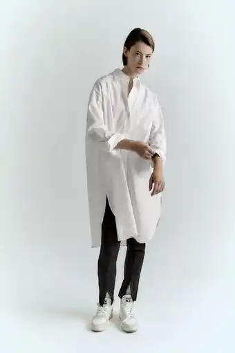 ZARA Extra long poplin shirt offer