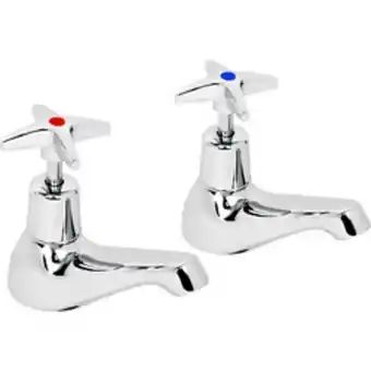 Toolstation Deva cross head taps basin pillar offer