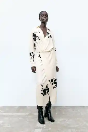 ZARA Floral jacquard dress offer