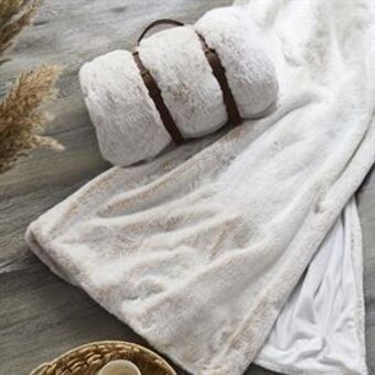 Home Bargains Home collections: faux fur throw - cream offer
