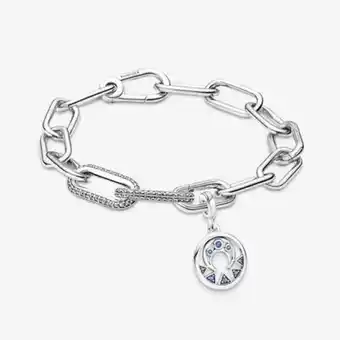 Pandora Pandora me moon power medallion & pavé double link bracelet set offer