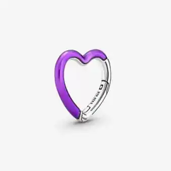 Pandora Pandora me bright purple styling heart connector offer
