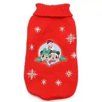 Home Bargains Disney mickey and friends: pet christmas jumper - mickey and minnie offer