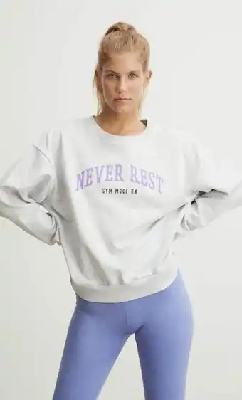 Stradivarius Printed sports sweatshirt offer