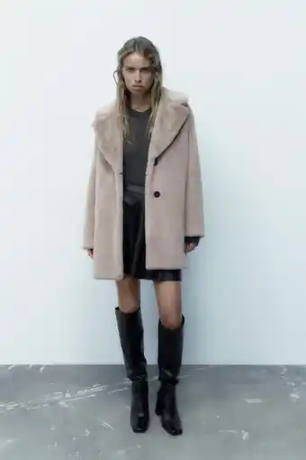ZARA Faux fur coat offer