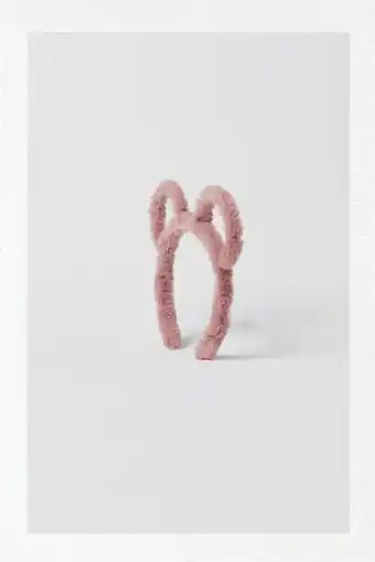 Headband with faux fur ears