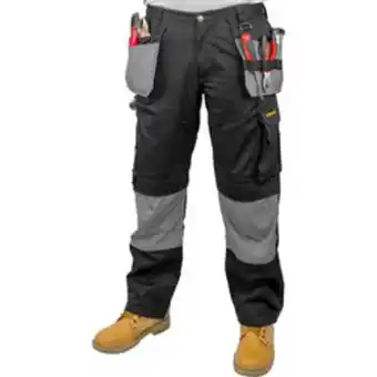 Toolstation Stanley knoxville holster pocket trousers 32" r black offer