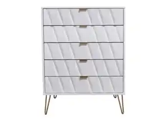 Bensons for Beds Bexley 5 drawer wide chest of drawers offer