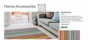Robert Dyas Villa stripe rug offer