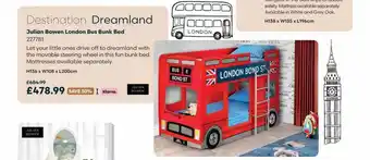 Robert Dyas Julian bowen london bus bunk bed offer