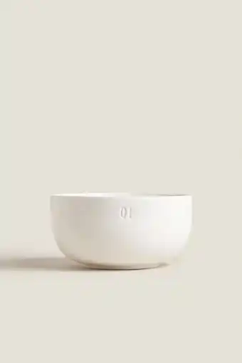 ZARA Porcelain bowl with number detail offer