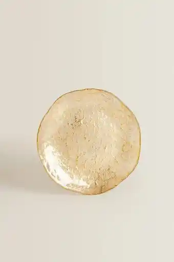 ZARA Glass dessert plate with spiral design offer