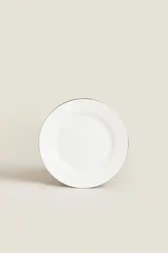 ZARA Rimmed bone china side plate offer