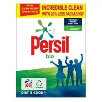 Home Bargains Persil: bio fabric cleaning washing powder - 60 wash 3kg offer