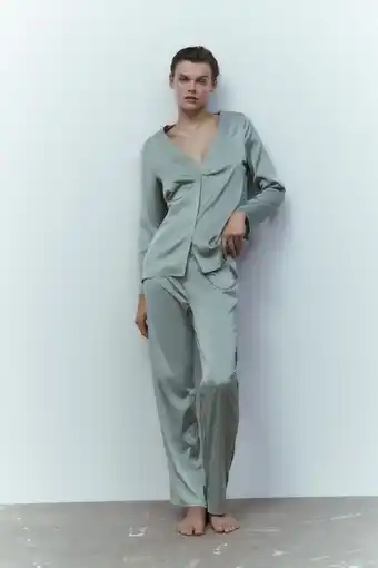 ZARA Satin trousers offer