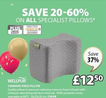 JYSK Wellpur ommane knee pillow offer