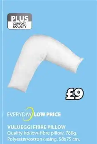 JYSK Everyday vulueggi fibre pillow offer