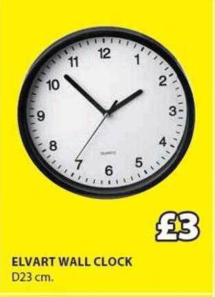 JYSK Elvart wall clock offer