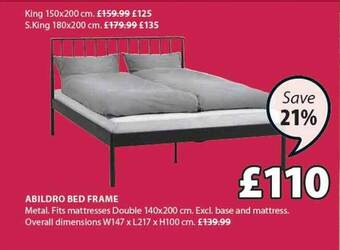 JYSK Abildro bed frame offer