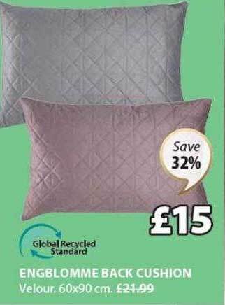 JYSK Engblomme back cushion offer