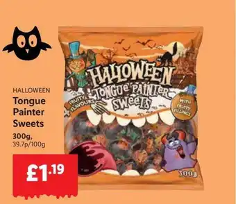 Lidl Halloween tongue painter sweets offer
