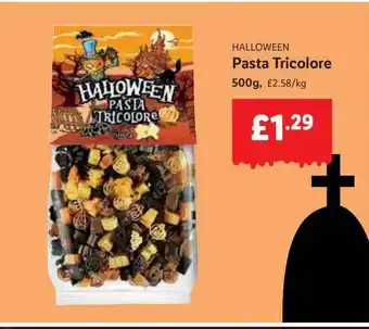Lidl Halloween pasta tricolore offer
