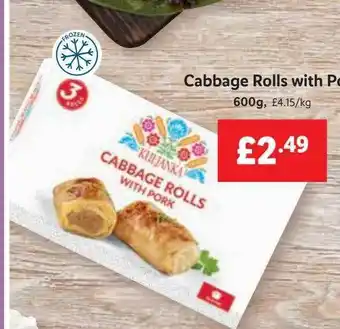 Lidl Cabbage rolls with pork offer