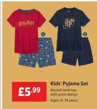 Lidl Kids' pyjama set offer