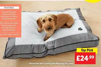 Lidl Zoofari reversible self-cooling and warming dog bed offer